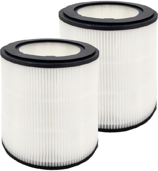 適用 PHILIPS 飛利浦 AC0819 AC0819/80 AC0850 AC0850/81 空氣清淨機 HEPA+活性碳 濾網 濾芯, 2個, 純HEPA濾網, 濾心