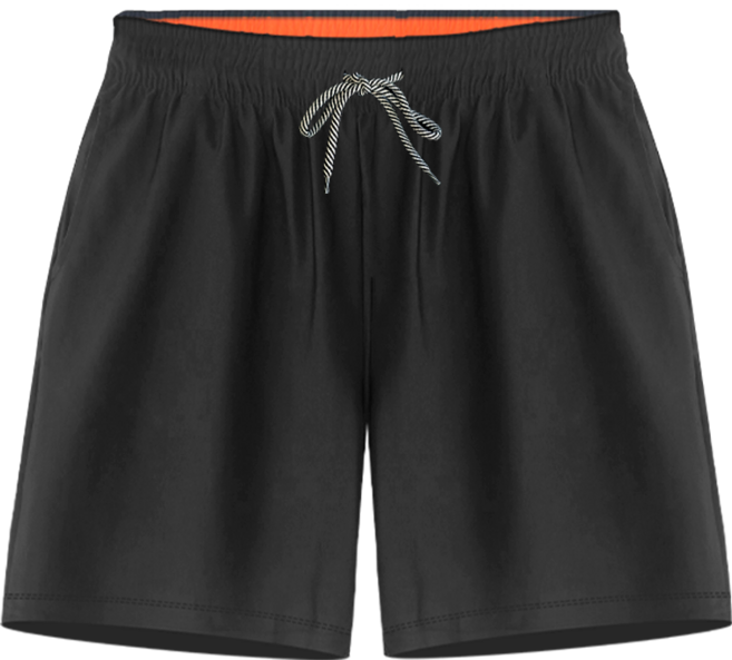 몰토벨리노 보드숏 스판짱 4부 웨이크 비치 수영 반바지, 블랙