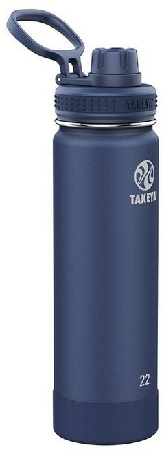 Takeya 액티브 단열 스테인리스 스틸 물병 뚜껑 포함 946.4ml 32온스 블러쉬 298458, Midnight Blue
