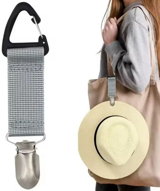 가방클립 휴대용 모자클립 가방걸이 가방집게 모자클립 액세서리 고정 버클 가방 모자 고정 분실방지 골프 낚시 배낭 장갑클립 다기능 스트랩/정직한사람들