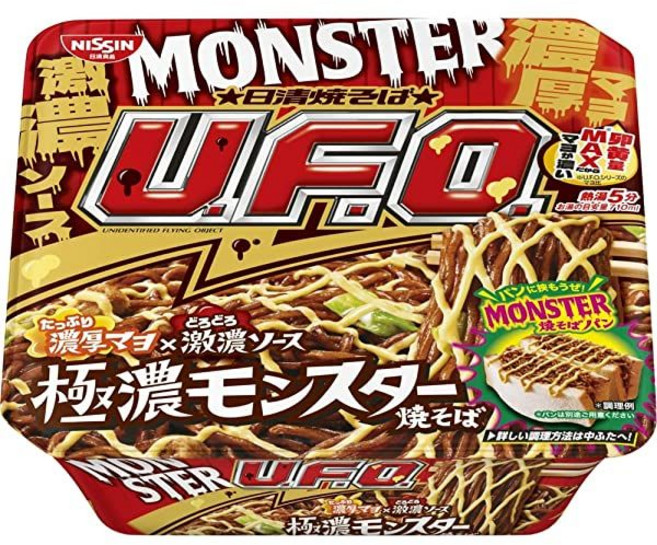 일본 컵라면 닛신식품 야키소바UFO 매우진한 몬스터야키소바 172gx12개