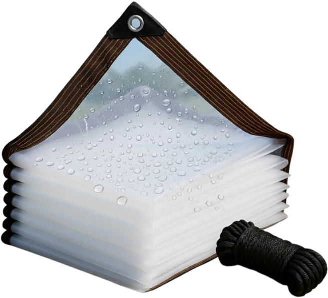 3초쿨 투명 방풍비닐 커튼(10미터 로프제공) / 벨크로는 별도구매, 방풍비닐2*4M, 1개