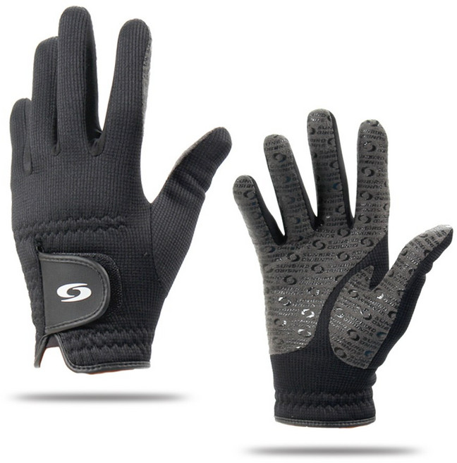 썬버드 남성 여성용 겨울 테니스장갑 골프장갑 동계장갑, 블랙, 1개