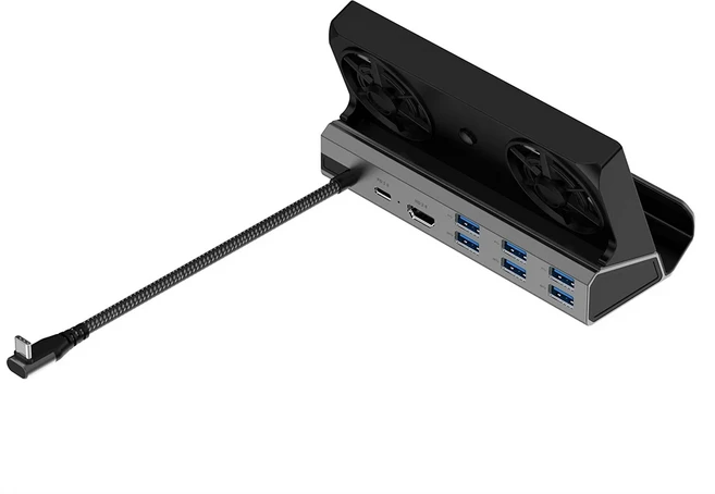 ROG Ally용 풀 스피드 충전 도킹 스테이션 스팀 데크 팬 HDMI 호환 4k 60hz 기가비트 이더넷 USB-C PD, 01 9 in 1, 02 9 in 1