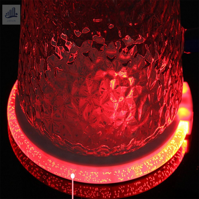 조은 자동 LED 컵받침 레드 술병조명