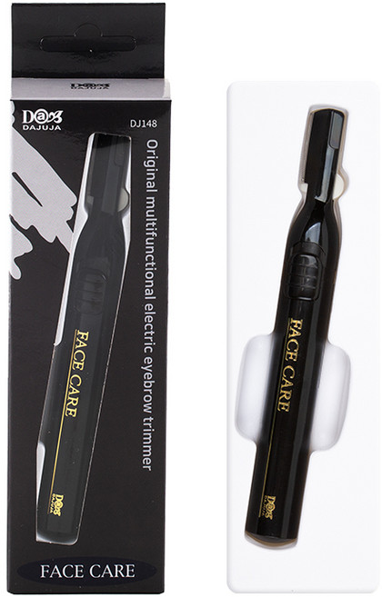 다주자 눈썹정리기 전동 트리머 얼굴잔털 제거기, 블랙, DJ148
