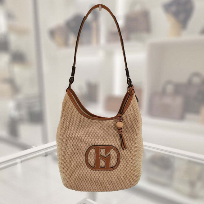 [국내백화점] 헤지스 [H20썸머] 시그니처 H 포인트 썸머 호보 숄더백 M 데일리 숄더백