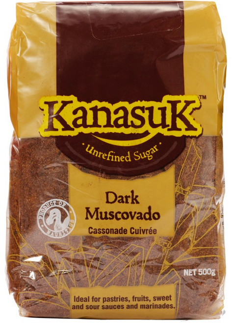 [스윗모리스/모리셔스] 카나숙 비정제원당 다크 머스코바도 비정제사탕수수당 비정제설탕 갈색설탕, 20개, 500g