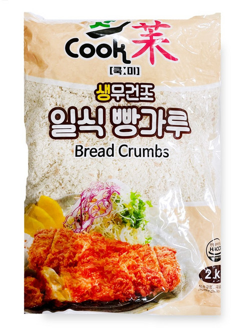 튀김용 생무건조 일식 빵가루 2kg, 1개