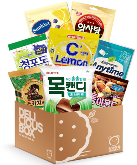 [냠냠상회] 8종구성 캔디 사탕 세트, 1개