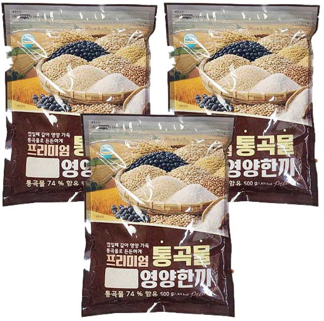 [MJ-FOOD] 통곡물 프리미엄 영양한끼 식사대용, 3세트, 500g