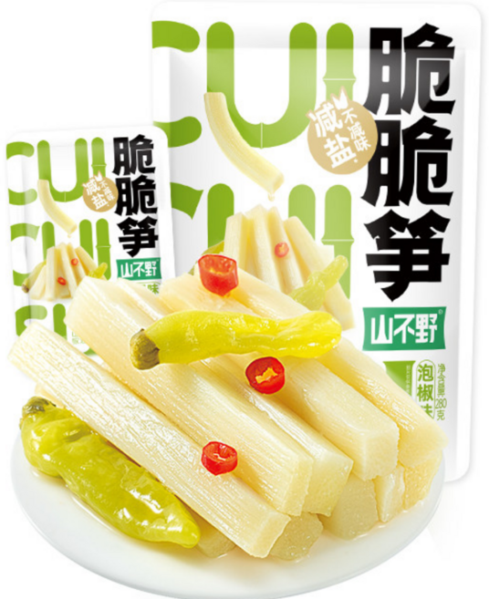 죽순 고추 절임 간식 개별포장, 1개, 280g