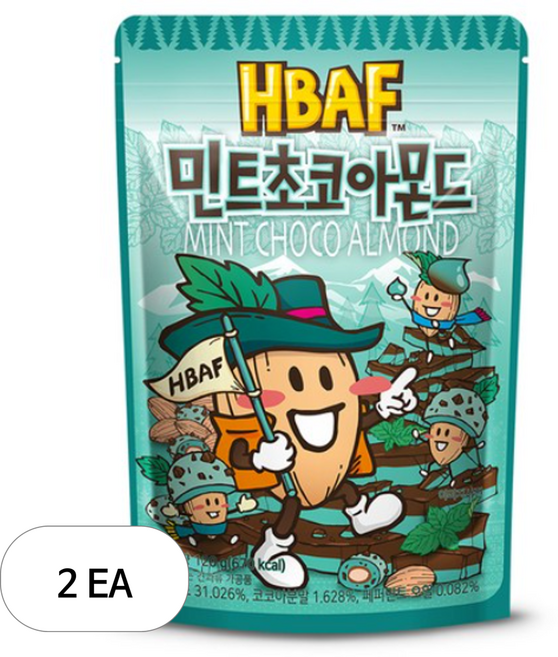 바프 민트초코 아몬드, 120g, 2개