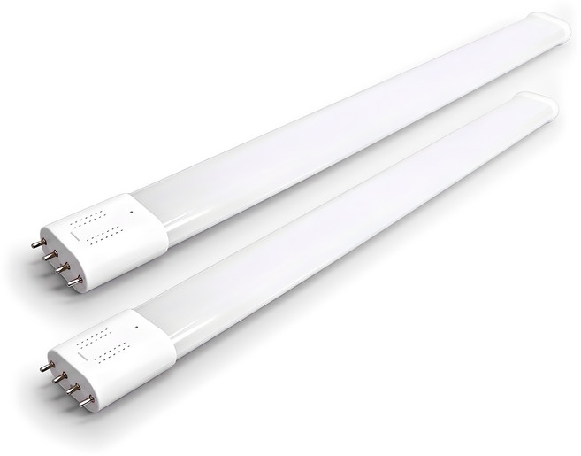 국산 LED 형광등 램프 18W 호환형 대체용 교체용 2개입, 1세트, 주광색