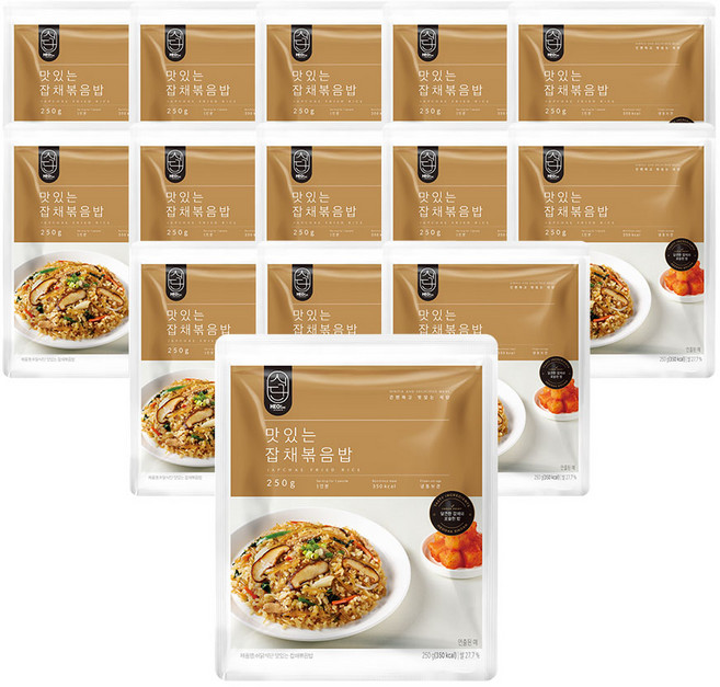 허닭식단 맛있는 잡채볶음밥 250g, 14개