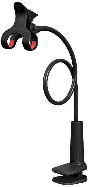 JS 75cm 자바라 스탠드 휴대폰 거치대, 1개, 블랙