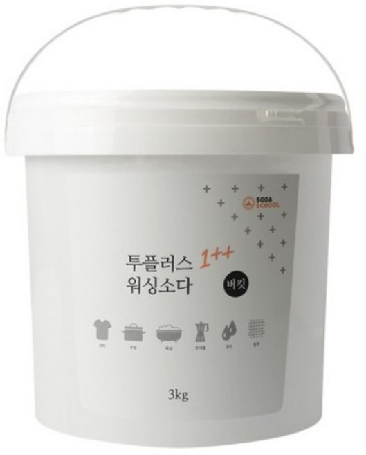 투플러스 워싱소다 대용량 3kg 버킷, 3개