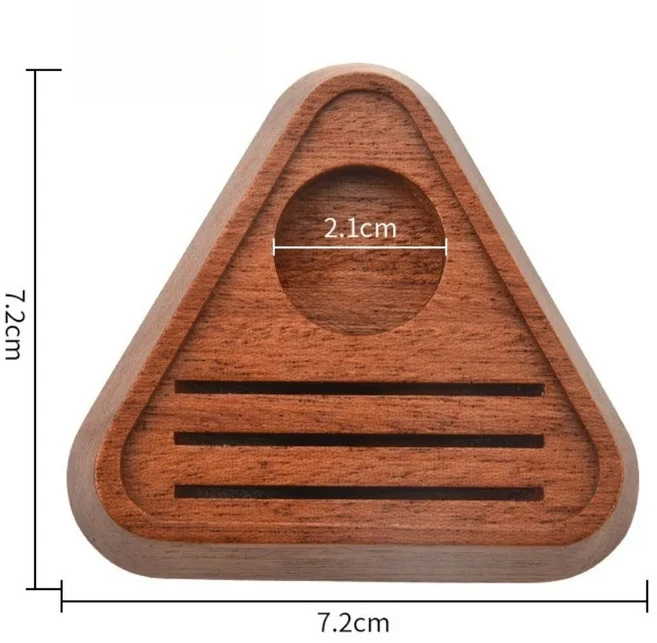 51/53/58MM 에스프레소 필터 스탠드 나무 재질 범용 보관대 재사용 가능 분실 방지 커피 퍽 스크린 바리스, 02 Brown, 01 Brown