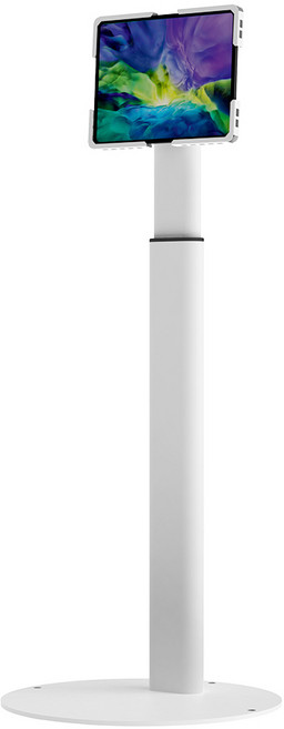 피스마운트 유니락킹 PTSE13W 키오스크 웨이팅용 스크류 시건 유니버셜 태블릿 이동/고정식 플로어 스탠드 거치대 화이트, [ PTSE13W ]