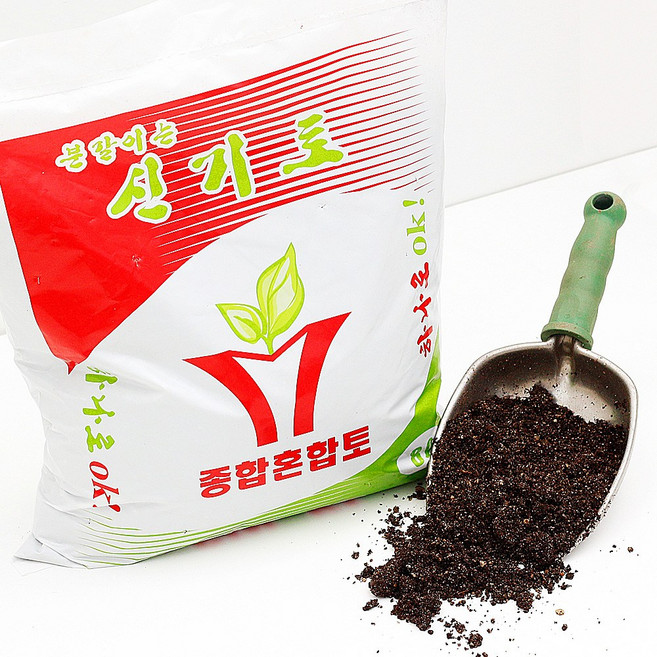 원예용 흙 배수 분갈이 배양토 분갈이용 화분, 8L, 1개