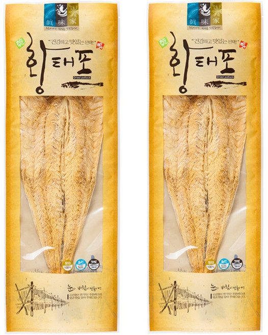 [가온애] 실속형 황태포 3마리 (33cm), 2개