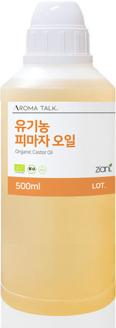 유기농 피마자 오일 오가닉 아주까리유 천연오일 속눈썹영양제, 500ml, 1개, 500ml