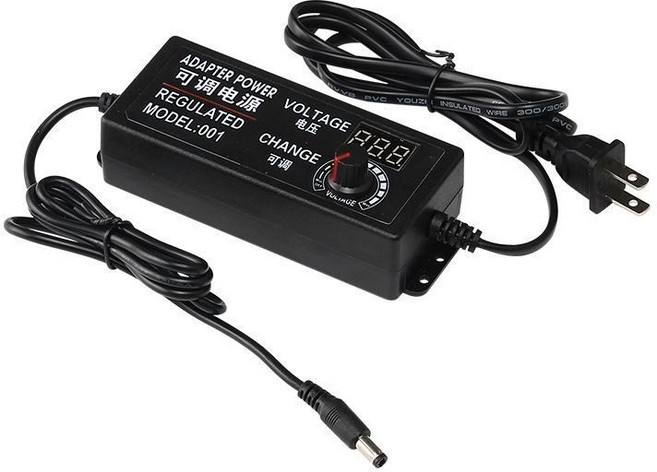 3V-36V可調壓電源適配器 帶數字顯示60W直流穩壓電源, 1個, 3V-12V5A
