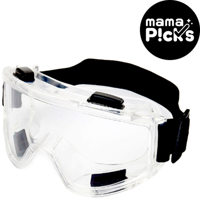 마마픽스 김서림 방지 투명 고글 보안경, 1개