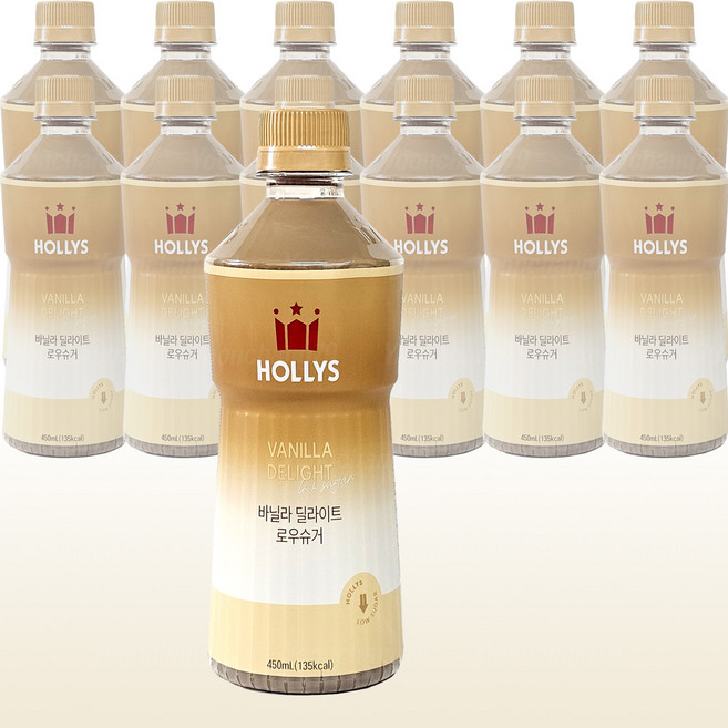 할리스 바닐라 딜라이트 로우슈거, 450ml, 12개