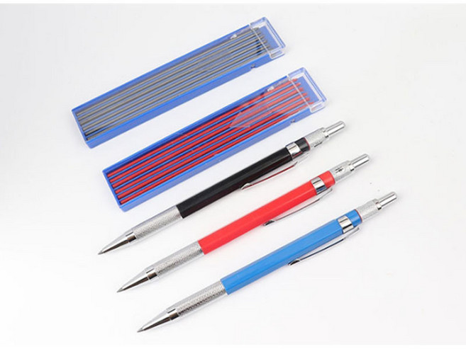 [제이스샷] 작업용 2mm 샤프 펜슬+리필심, 1세트