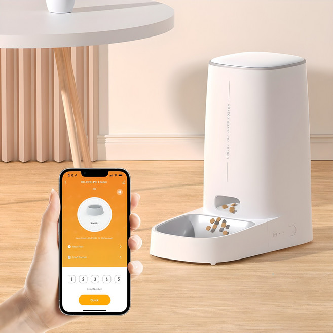 로제코 반려동물 자동급식기 싱글, 4L, 1개