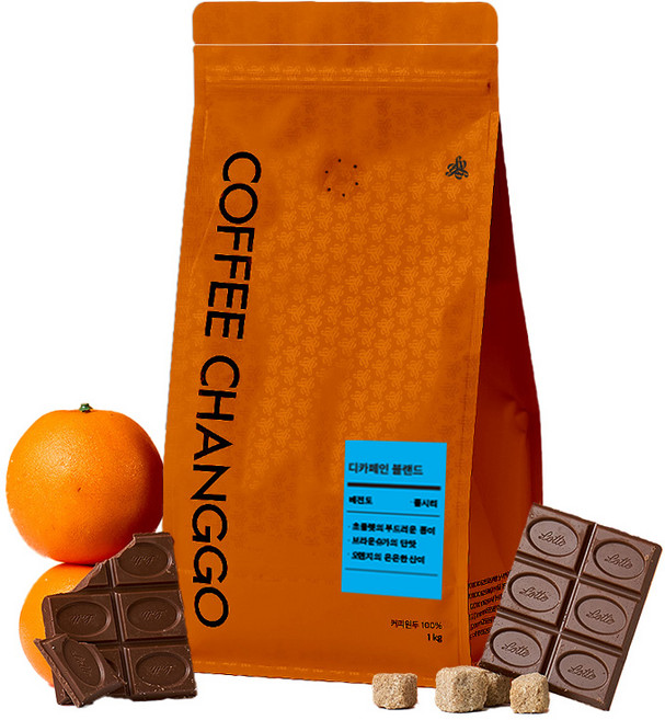 원두커피 디카페인 블랜드, 1kg, 1개, 홀빈(분쇄안함)