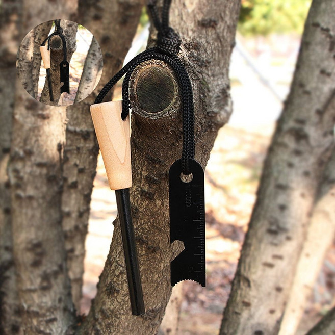 캠핑 마그네슘 파이어스틸 착화제 부싯깃 불쏘시개 숯 kou+660By, 원추형