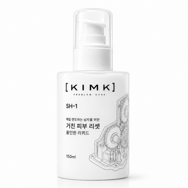 6위 - [KIMK] 킴크 SH-1 매일 면도하는 남자를 위한 거친 피부 리셋 올인원 리퀴드, 1개, 150ml