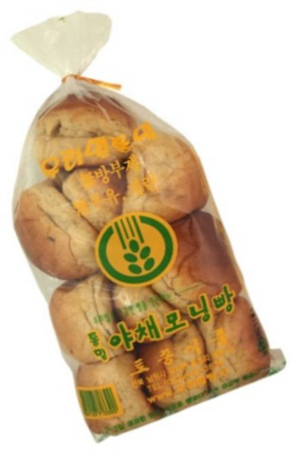 국내산 우리밀로 만든 토종식품 통밀야채모닝빵 300g(10개입) x 2개, 300g