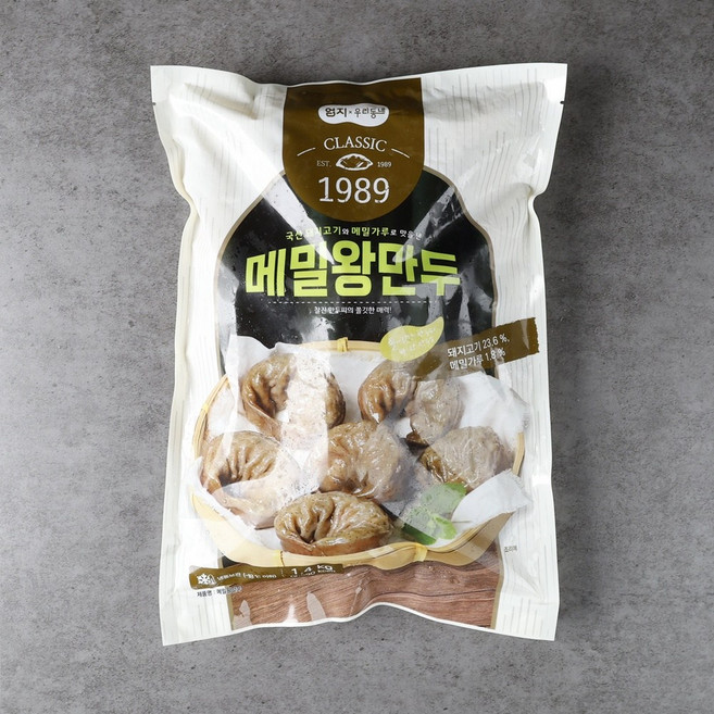 엄지 메밀왕만두 1400g, 1.4kg, 1개
