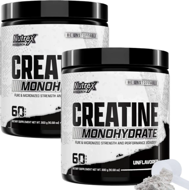 Nutrex Research 크레아틴 일수화물 무맛 300g(10.58oz) 2 SET, 300g - 쿠팡