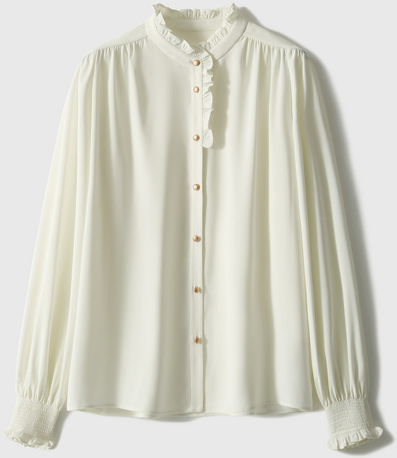 【法式宮廷風】白襯衫 女裝襯衫 氣質襯衫 通勤襯衫 休閒上衣 春秋女裝 高級感垂感面料 百搭顯瘦 通勤休閒兩穿