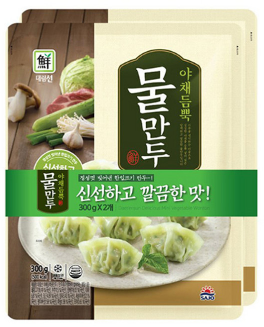 대림선 야채듬뿍 물만두, 3개, 600g