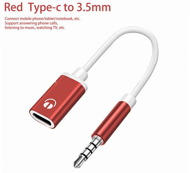 오디오 분배기3.5mm 남성 헤드-유형-C 헤드 변환기 내구성 있고 신뢰할 수 오디오 대화와 호환되는 둥근 플, 1개