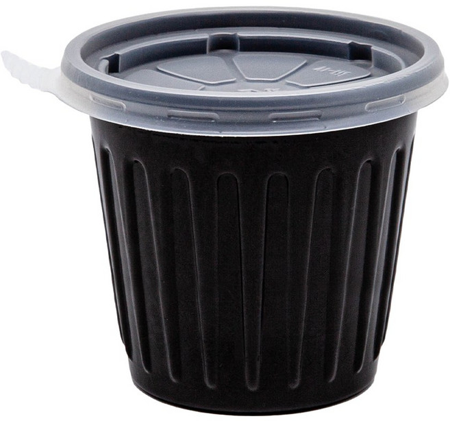 [일용상회]소스용기 JH 75파이 대 160ml 1500세트 검정, 1500개, 1세트