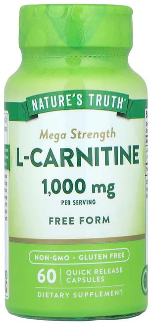 Nature's Truth L-카르니틴 메가 스트렝스 빠른 방출 캡슐 60정(캡슐 1정당 500mg) NTH-10101, Nature's Truth 네이처스 트루스 L카르니틴, 1개, 60정 - 쿠팡