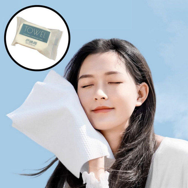 1회용 수건 타월 타올 일회용 핸드 페이스 여행용 캠핑 호텔 작은 미니, 1
