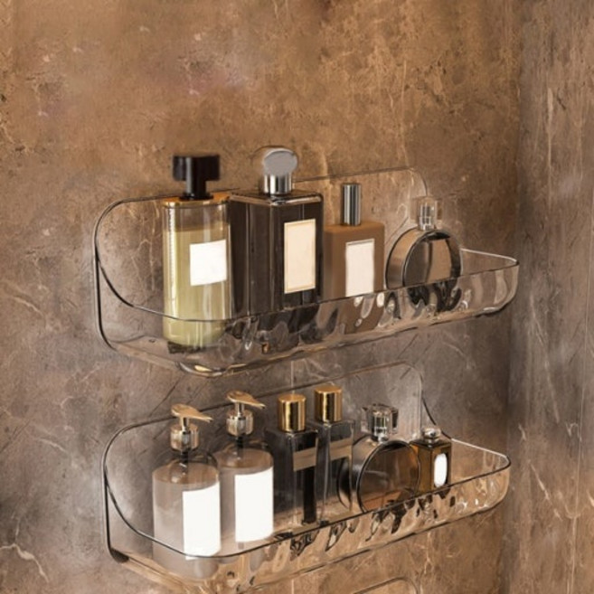 세오나 무타공 튼튼한 올스텐 다용도 욕실코너정리함 3단 스탠드, 1개, 블랙