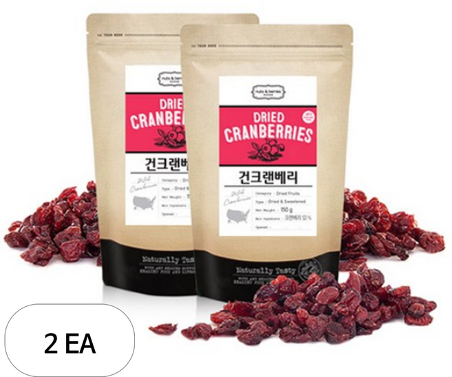 넛츠앤베리스 건크랜베리, 2개, 150g