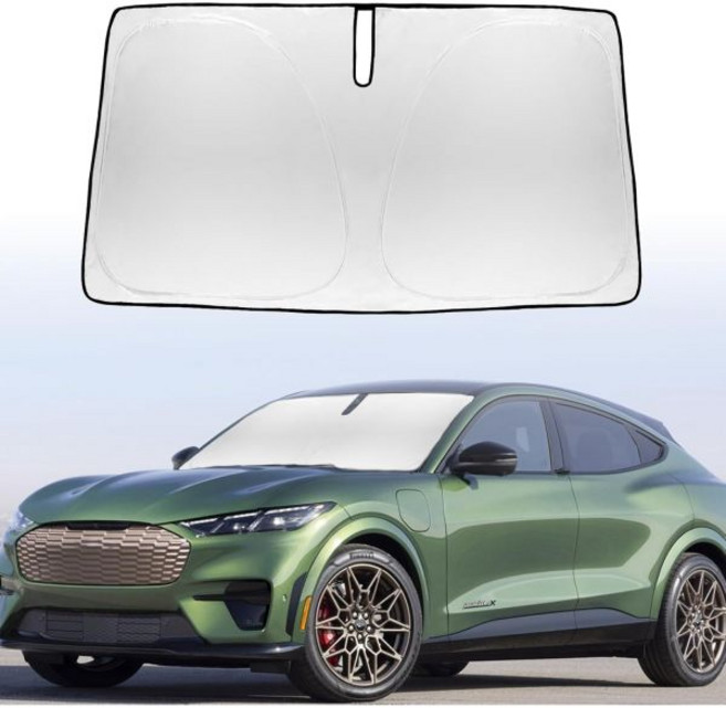 SLOGENTO윈드쉴드 썬쉐이드 20182023 2024 BMW 5시리즈 윈드쉴드 커버 525i 520i 528i 530i 535d 535i 550i 윈도우쉐이드 썬바이저 프로, for 2015-2024 Mustang, 1개