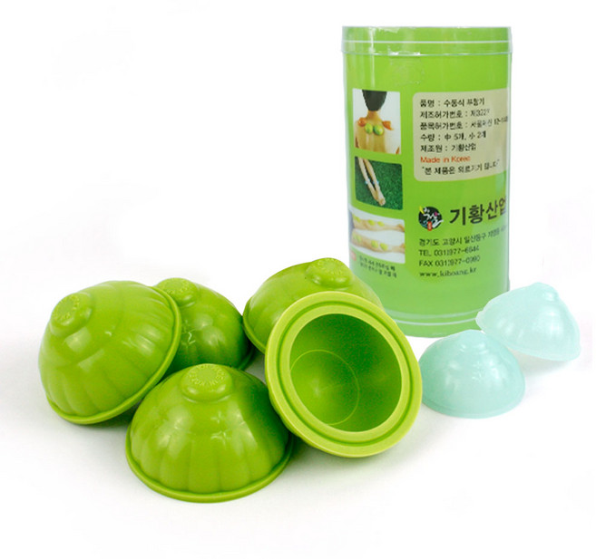 한방애 부항기 원통형 부항컵, 2개