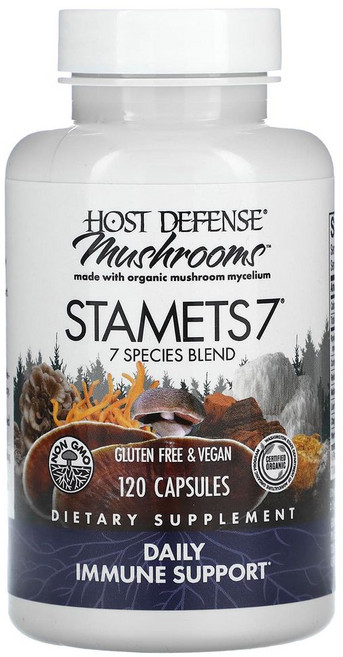 펑기퍼펙티 Stamets 7 버섯캡슐 120정 슈퍼이뮨 베타글루칸, 60정, 1개