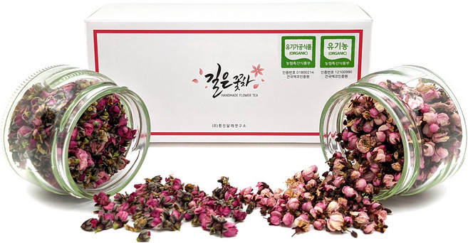 길은꽃차 피부미인의 비밀 유기농 꽃차선물세트 복숭아 살구 /국산, 1개
