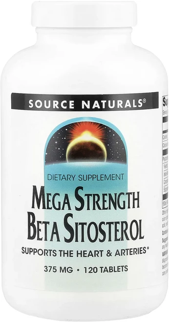 헁복하고 건강하세요 Source Naturals 메가 스트렝스 베타 시토스테롤 375mg 120정 늘 챙기셔야합니다, 1개 - 쿠팡